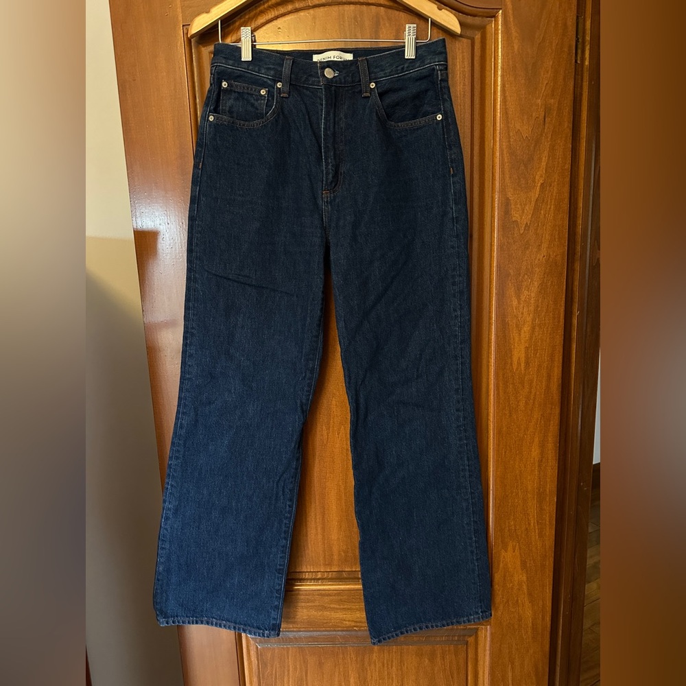 Denim Forum Relaxed Fit Dark Indigo Jeans